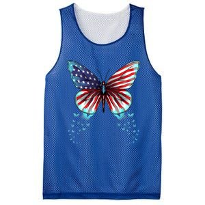 Butterfly Usa Flag Cute 4th Of July Funny American Gift Mesh Reversible Basketball Jersey Tank