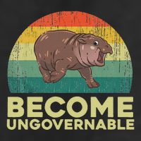 Become Ungovernable Funny Baby Hippo Moo Deng Funny Saying Adult Drive Performance Visor