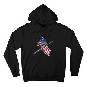 Billiards Usa Flag Billiards Dad Gift For Father’s Day Hoodie