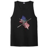 Billiards Usa Flag Billiards Dad Gift For Father’s Day PosiCharge Competitor Tank