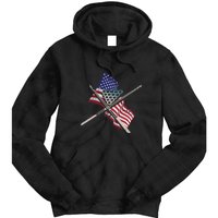 Billiards Usa Flag Billiards Dad Gift For Father’s Day Tie Dye Hoodie