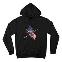 Billiards Usa Flag Billiards Dad Gift For Father’s Day Tall Hoodie