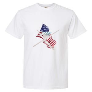 Billiards Usa Flag Billiards Dad Gift For Father’s Day Garment-Dyed Heavyweight T-Shirt