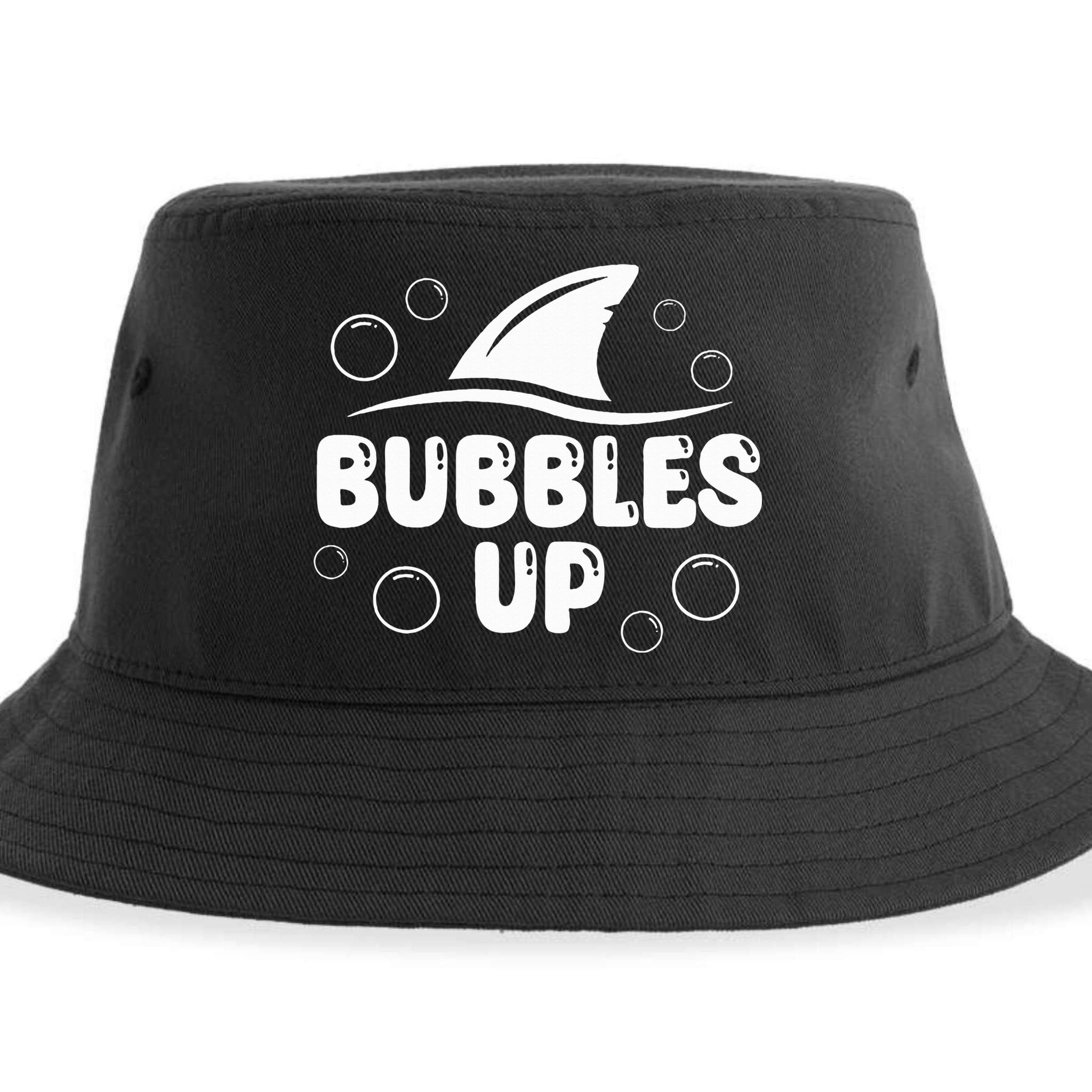 Bubbles Up funny Shark Bubbles Up  Sustainable Bucket Hat