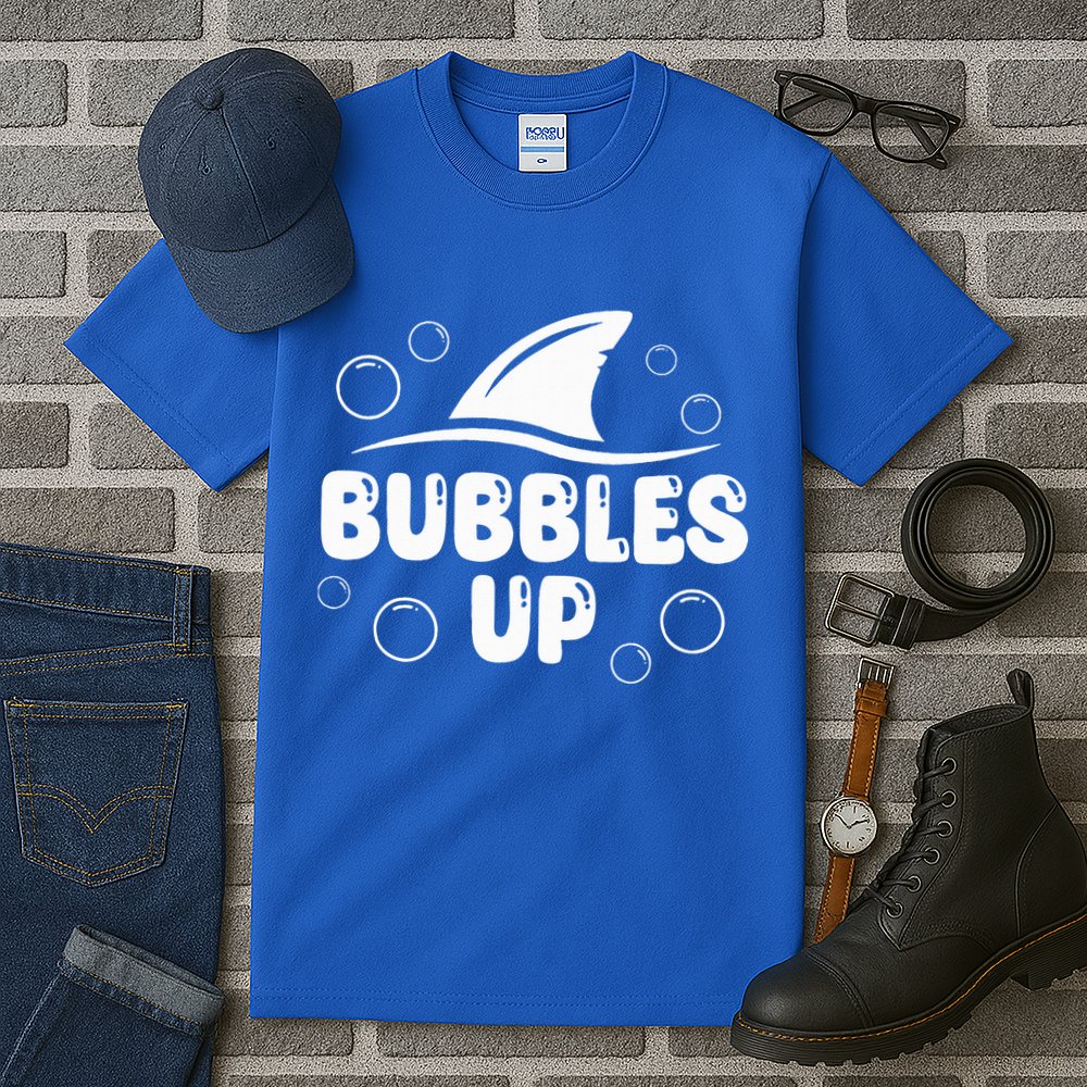 Bubbles Up funny Shark Bubbles Up  Tall T-Shirt