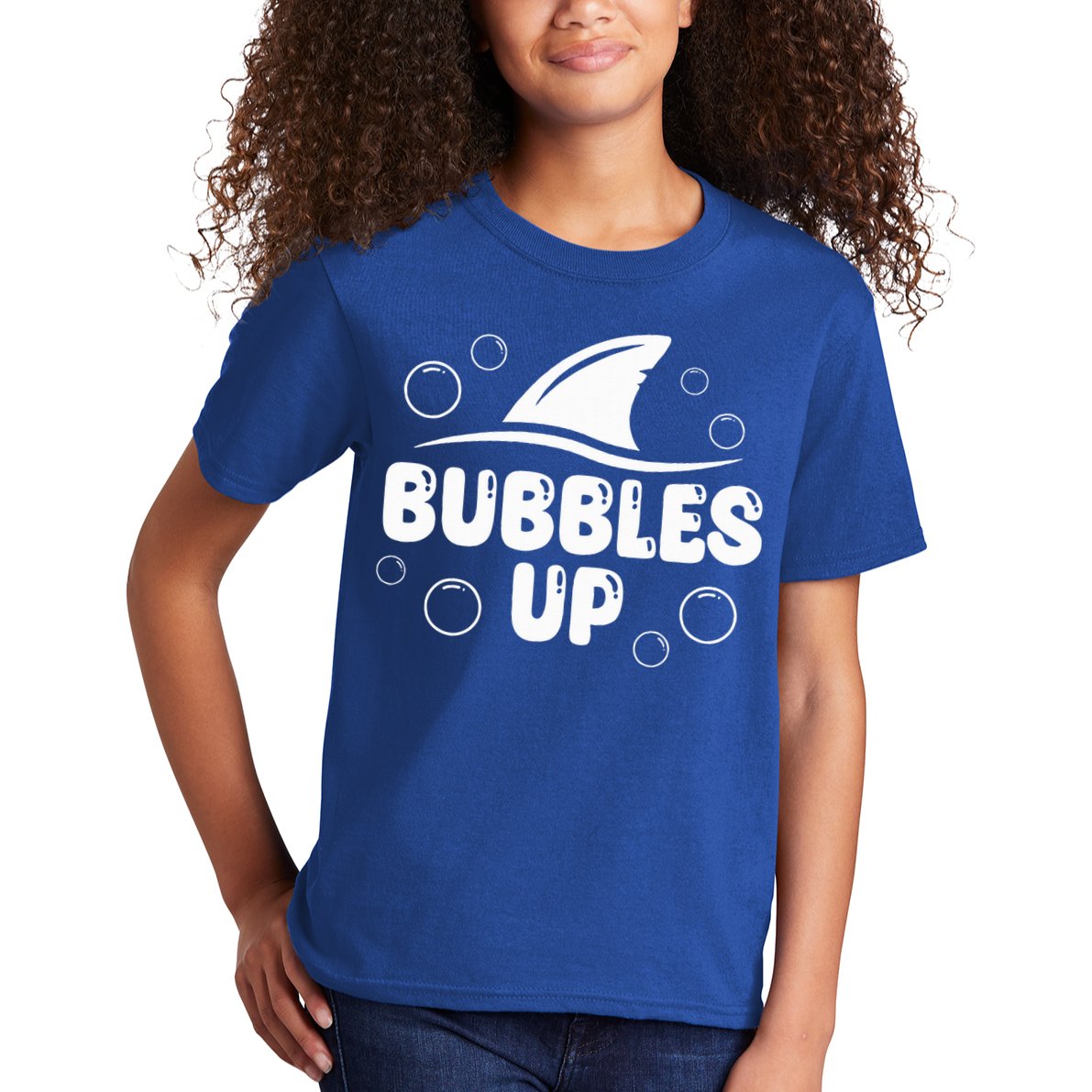 Bubbles Up funny Shark Bubbles Up  Kids T-Shirt