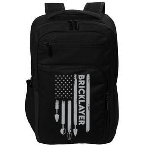 Bricklayer USA Flag America Brick Masonry Impact Tech Backpack