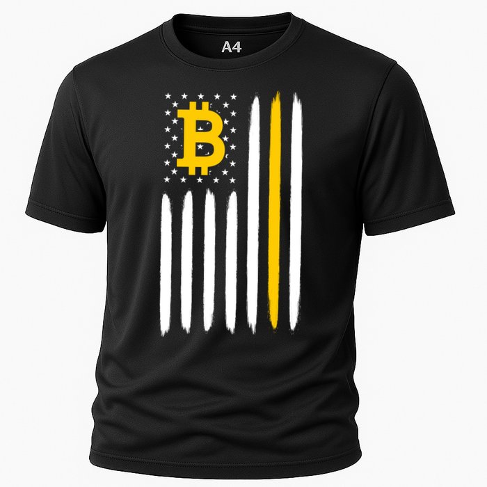 Bitcoin USA Flag Performance Shirt