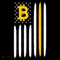 Bitcoin USA Flag Impact Tech Backpack