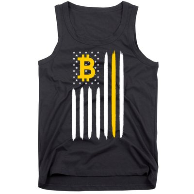 Bitcoin USA Flag Tank Top
