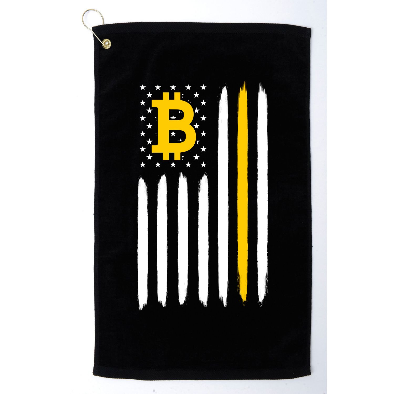 Bitcoin USA Flag Golf Towel