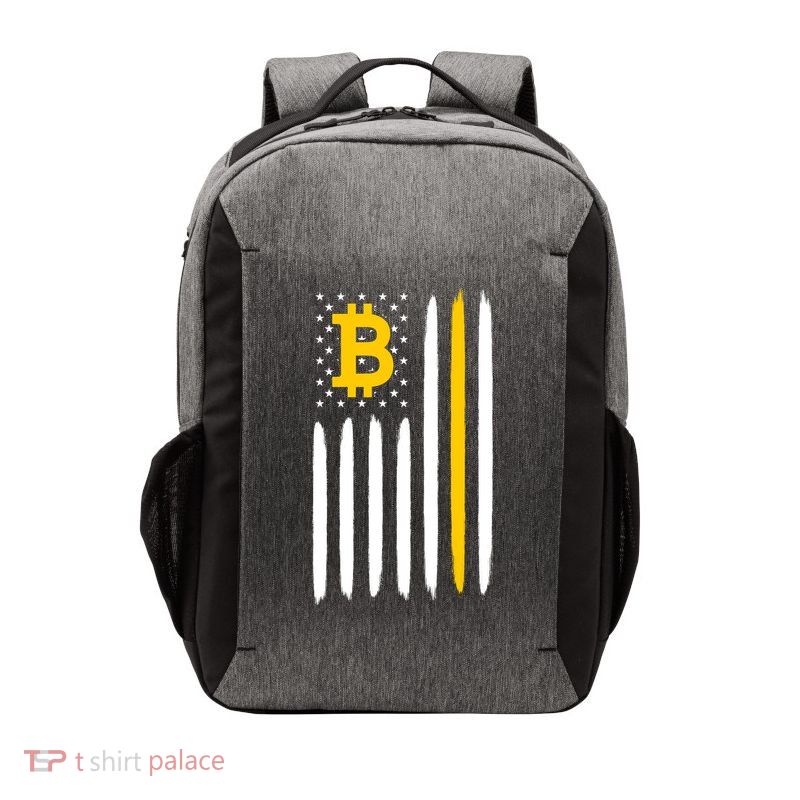 Bitcoin USA Flag Vector Backpack