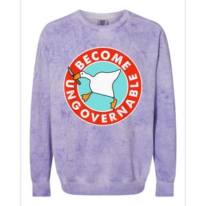 Become Ungovernable Funny Goose Colorblast Crewneck Sweatshirt