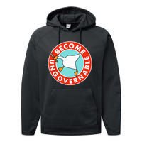 Become Ungovernable Funny Goose Performance Fleece Hoodie