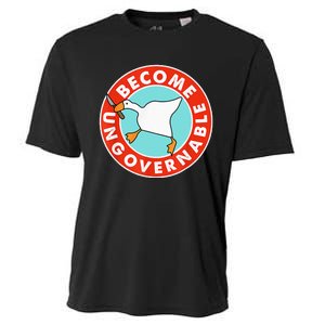 Become Ungovernable Funny Goose Cooling Performance Crew T-Shirt