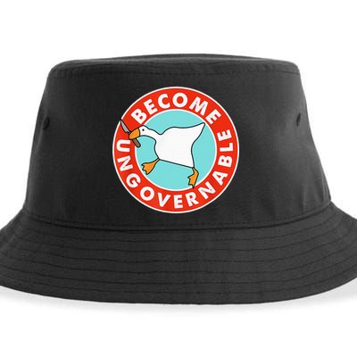 Become Ungovernable Funny Goose Sustainable Bucket Hat