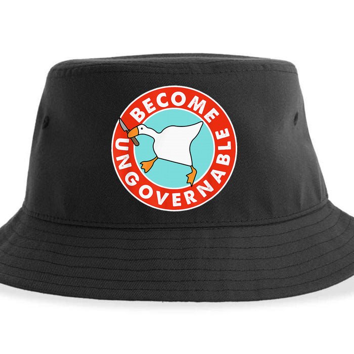 Become Ungovernable Funny Goose Sustainable Bucket Hat