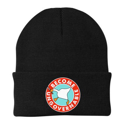 Become Ungovernable Funny Goose Beanie