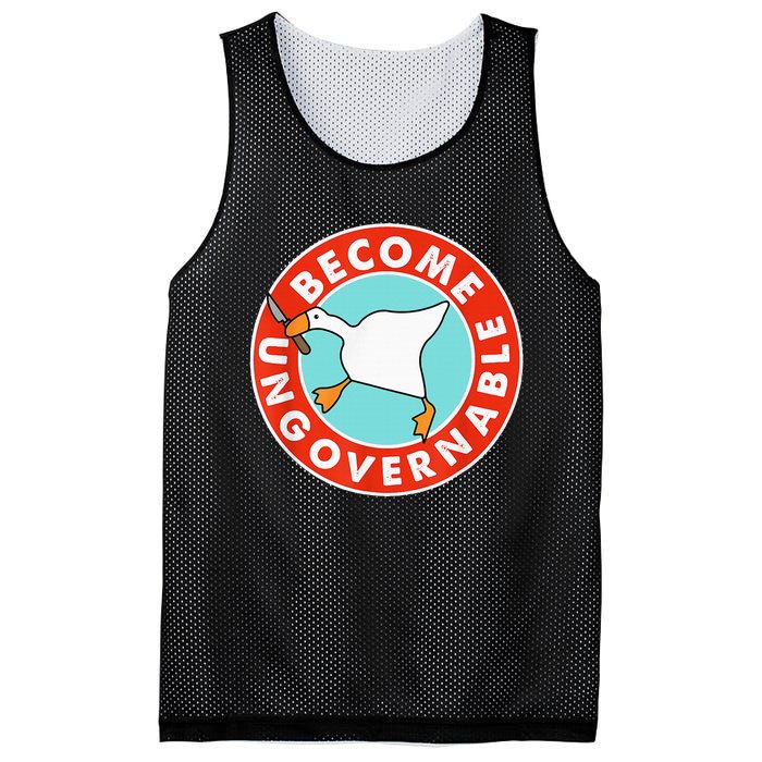 Become Ungovernable Funny Goose Mesh Reversible Basketball Jersey Tank