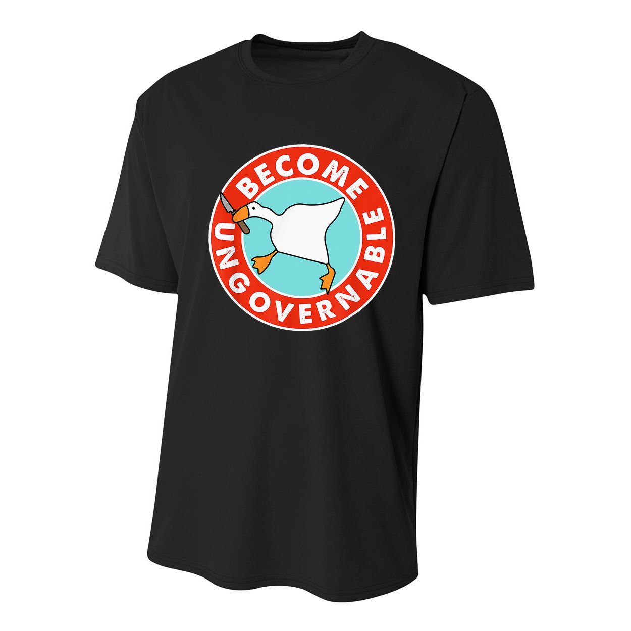 Become Ungovernable Funny Goose Youth Performance Sprint T-Shirt