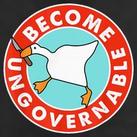 Become Ungovernable Funny Goose 25L Jumbo Tote