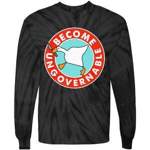 Become Ungovernable Funny Goose Tie-Dye Long Sleeve Shirt