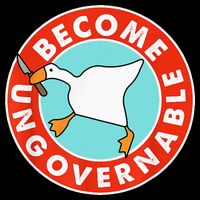 Become Ungovernable Funny Goose Women's V-Neck T-Shirt
