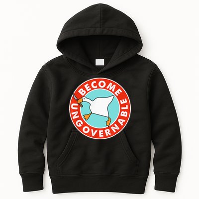 Become Ungovernable Funny Goose Kids Hoodie