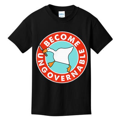 Become Ungovernable Funny Goose Kids T-Shirt