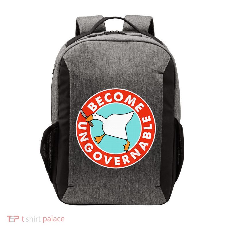 Become Ungovernable Funny Goose Vector Backpack