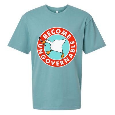 Become Ungovernable Funny Goose Sueded Cloud Jersey T-Shirt