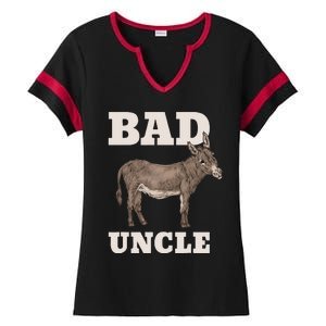 BADASS Uncle Funny Pun Cool Ladies Halftime Notch Neck Tee