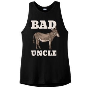 BADASS Uncle Funny Pun Cool Ladies PosiCharge Tri-Blend Wicking Tank