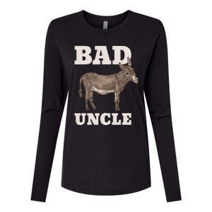 BADASS Uncle Funny Pun Cool Womens Cotton Relaxed Long Sleeve T-Shirt