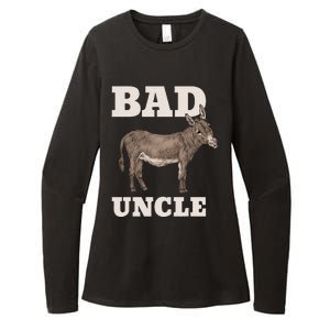 BADASS Uncle Funny Pun Cool Womens CVC Long Sleeve Shirt