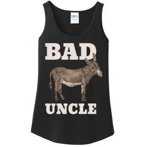 BADASS Uncle Funny Pun Cool Ladies Essential Tank