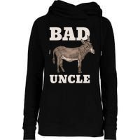 BADASS Uncle Funny Pun Cool Womens Funnel Neck Pullover Hood