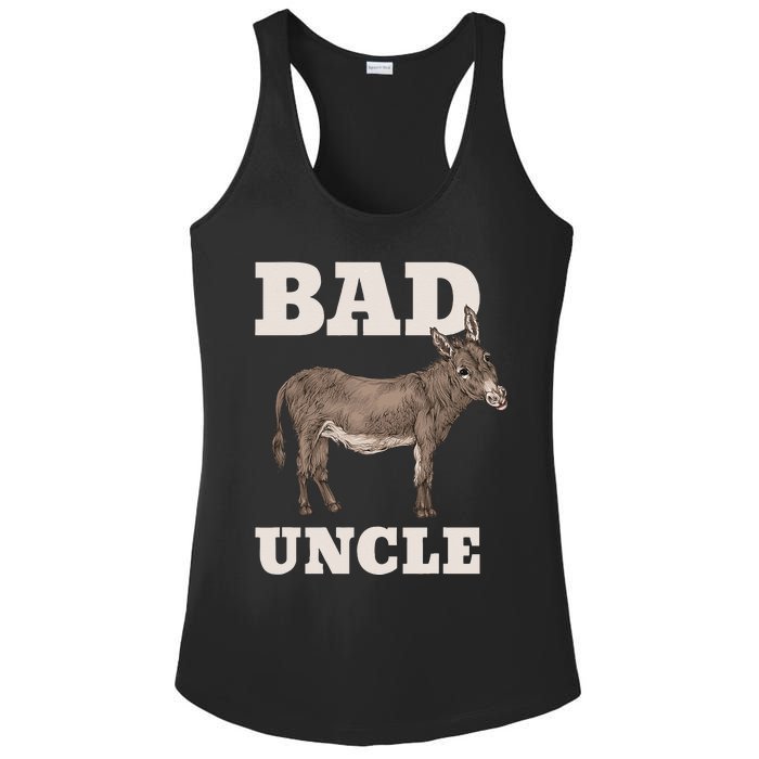 BADASS Uncle Funny Pun Cool Ladies PosiCharge Competitor Racerback Tank