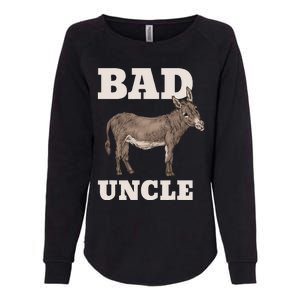 BADASS Uncle Funny Pun Cool Womens California Wash Sweatshirt