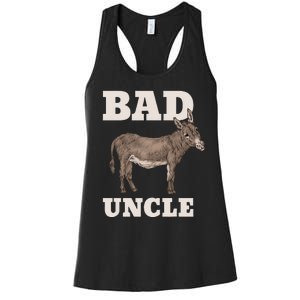 BADASS Uncle Funny Pun Cool Women's Racerback Tank