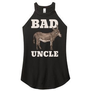 BADASS Uncle Funny Pun Cool Women's Perfect Tri Rocker Tank