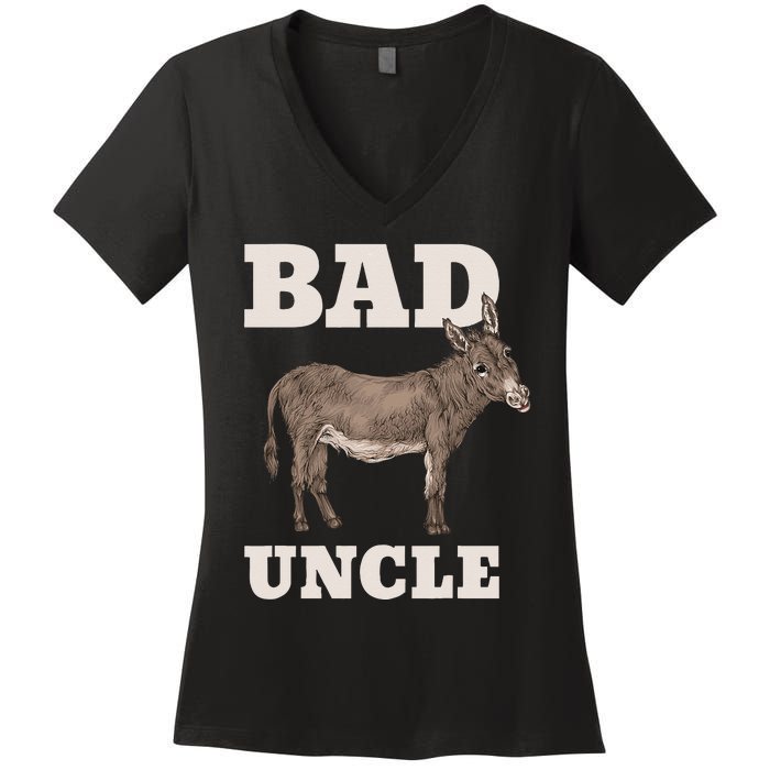 BADASS Uncle Funny Pun Cool Women's V-Neck T-Shirt