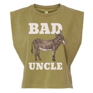 BADASS Uncle Funny Pun Cool Garment-Dyed Women's Muscle Tee