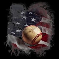 Baseball Usa Flag City Backpack