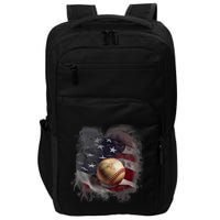 Baseball Usa Flag Impact Tech Backpack