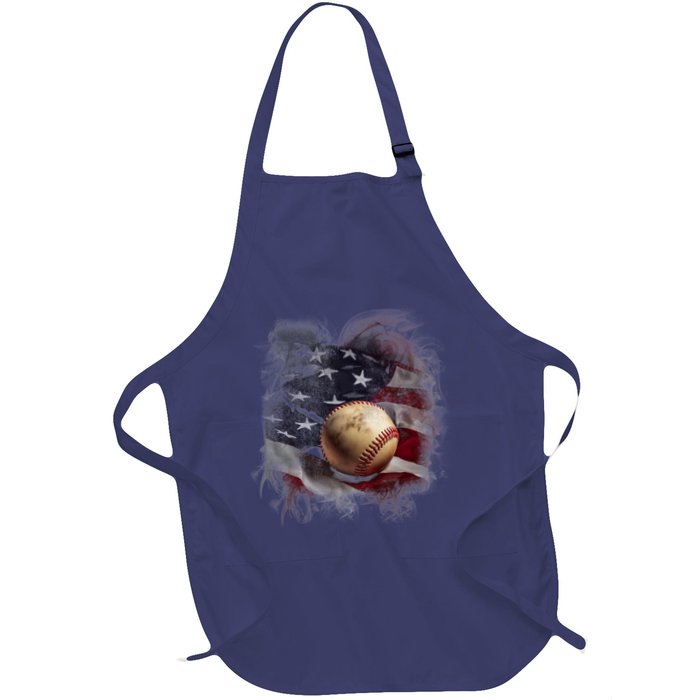 Baseball Usa Flag Apron