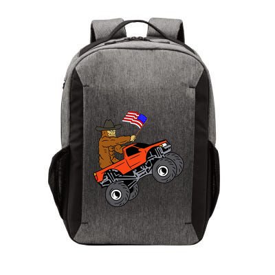 Bigfoot Usa Flag Monster Truck Vector Backpack