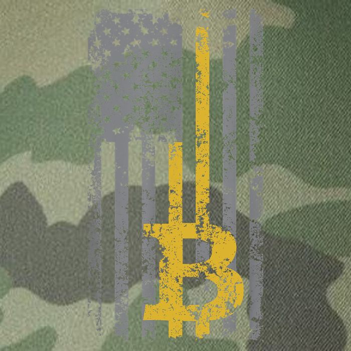 Bitcoin USA Flag Distressed Digital Currency Lover Legacy Tie Dye Trucker Hat