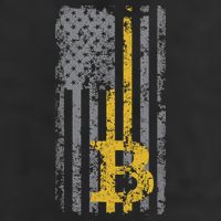 Bitcoin USA Flag Distressed Digital Currency Lover Tumbler