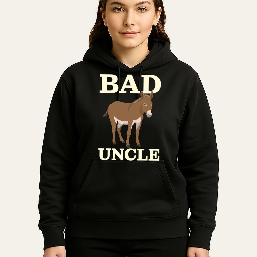 Bad Uncle Funny Uncle Donkey Uncles Gift Hoodie